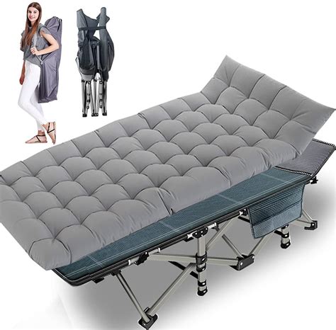Best portable bed for adults - Slendor Folding Camping Cot for Adults Portable Outdoor Bed Heavy Duty Sleeping Cots for Camp with Pillow and Carry Bag, 1200D Double Layer Oxford, 500 LBS(Max Load) 4.2 out of 5 stars. 1,141. $57.83 ... Best Seller in Infant & Toddler Travel Beds. Regalo My Cot Portable Toddler Bed, Includes Fitted Sheet, Royal …